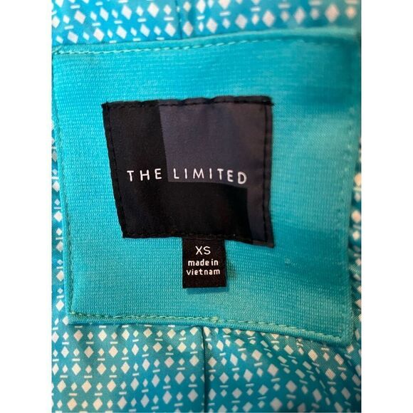 The Limited Women's XS Aqua Blue Single Button Blazer Jacket Workwear Fitted - Picture 5 of 8